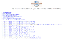Desktop Screenshot of collegechess.org